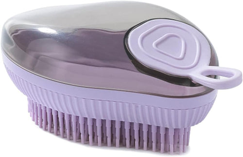 Brosse de bain en silicone avec réservoir à shampoing – vue 2