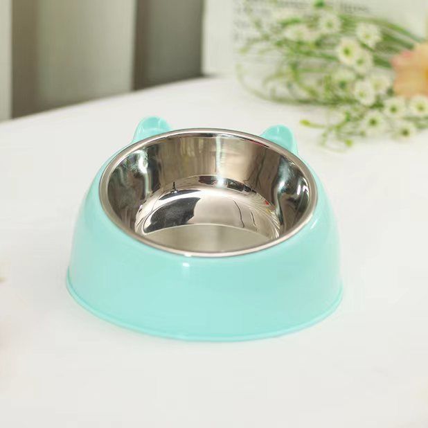 Double gamelle en inox antidérapante pour chien et chat – vue 4