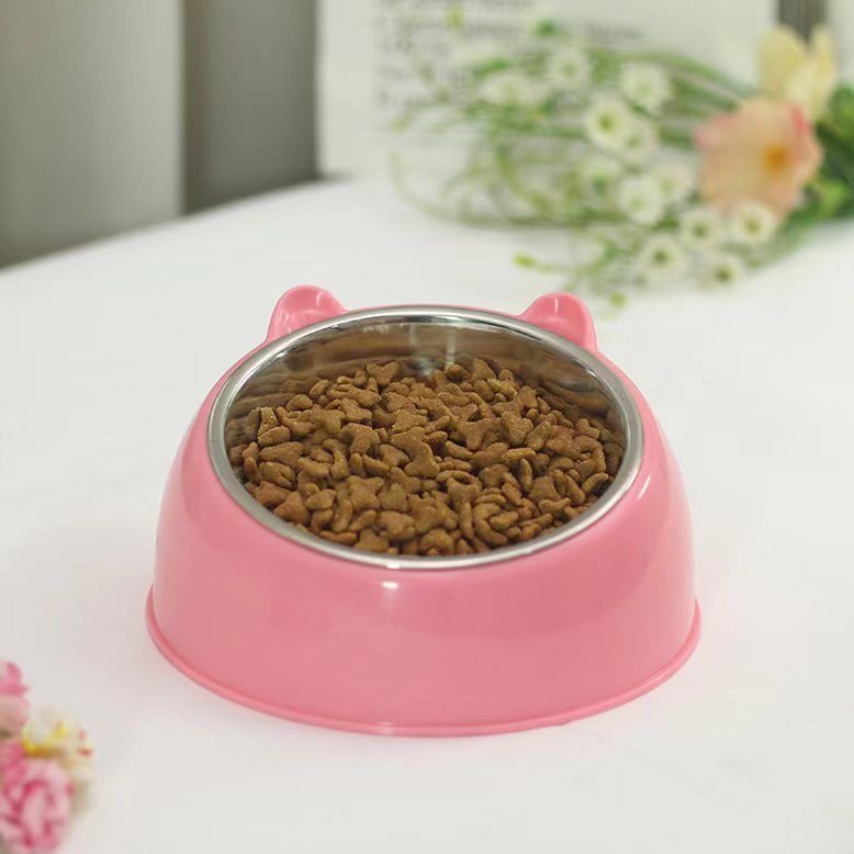 Double gamelle en inox antidérapante pour chien et chat – vue 5