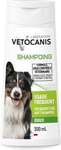 aFlacon de shampooing dermoprotecteur Vetocanis 300 ml pour chien