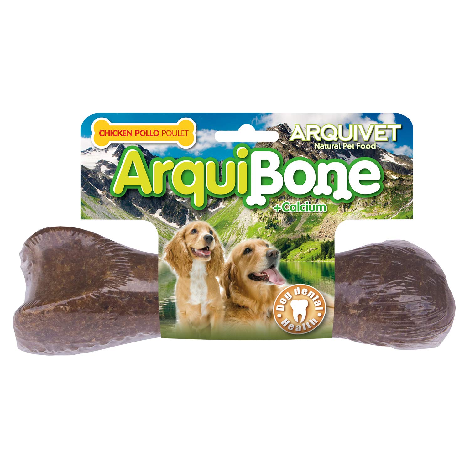 ARQUIVET Arquibone Bœuf 12,5 cm - 95 g - Grand os pour Chien - Snack Naturel pour Chiens - os à mâcher - Aliment complémentaire pour Chiens