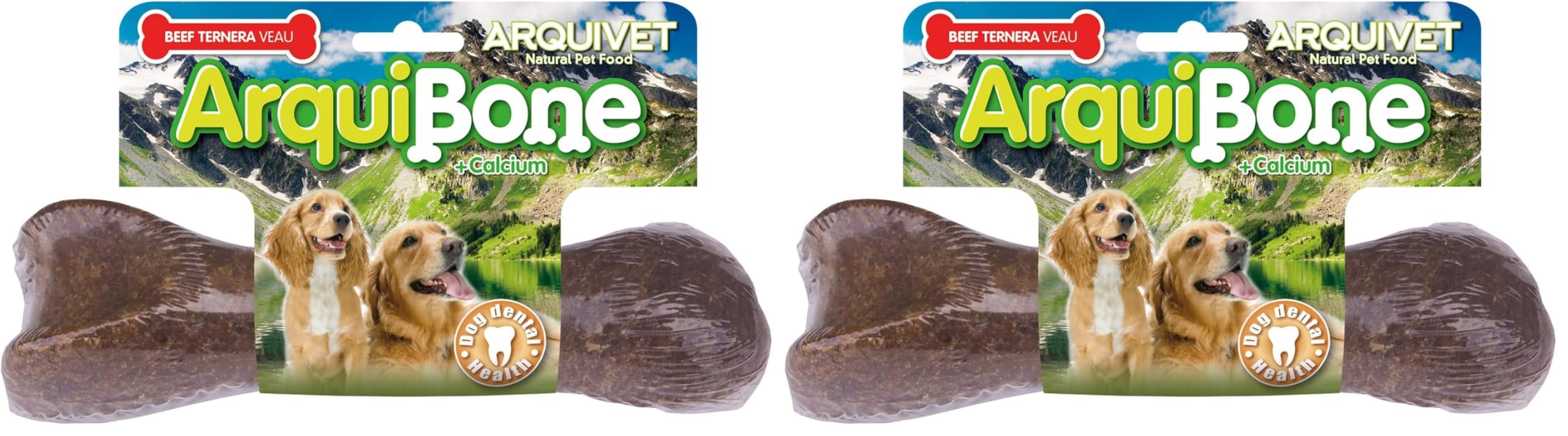 ARQUIVET Arquibone Bœuf 12,5 cm - 95 g - Grand os pour Chien - Snack Naturel pour Chiens - os à mâcher - Aliment complémentaire pour Chiens
