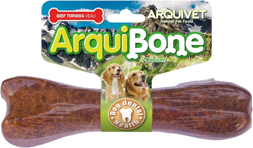 ARQUIVET Arquibone Bœuf 12,5 cm - 95 g - Grand os pour Chien - Snack Naturel pour Chiens - os à mâcher - Aliment complémentaire pour Chiens