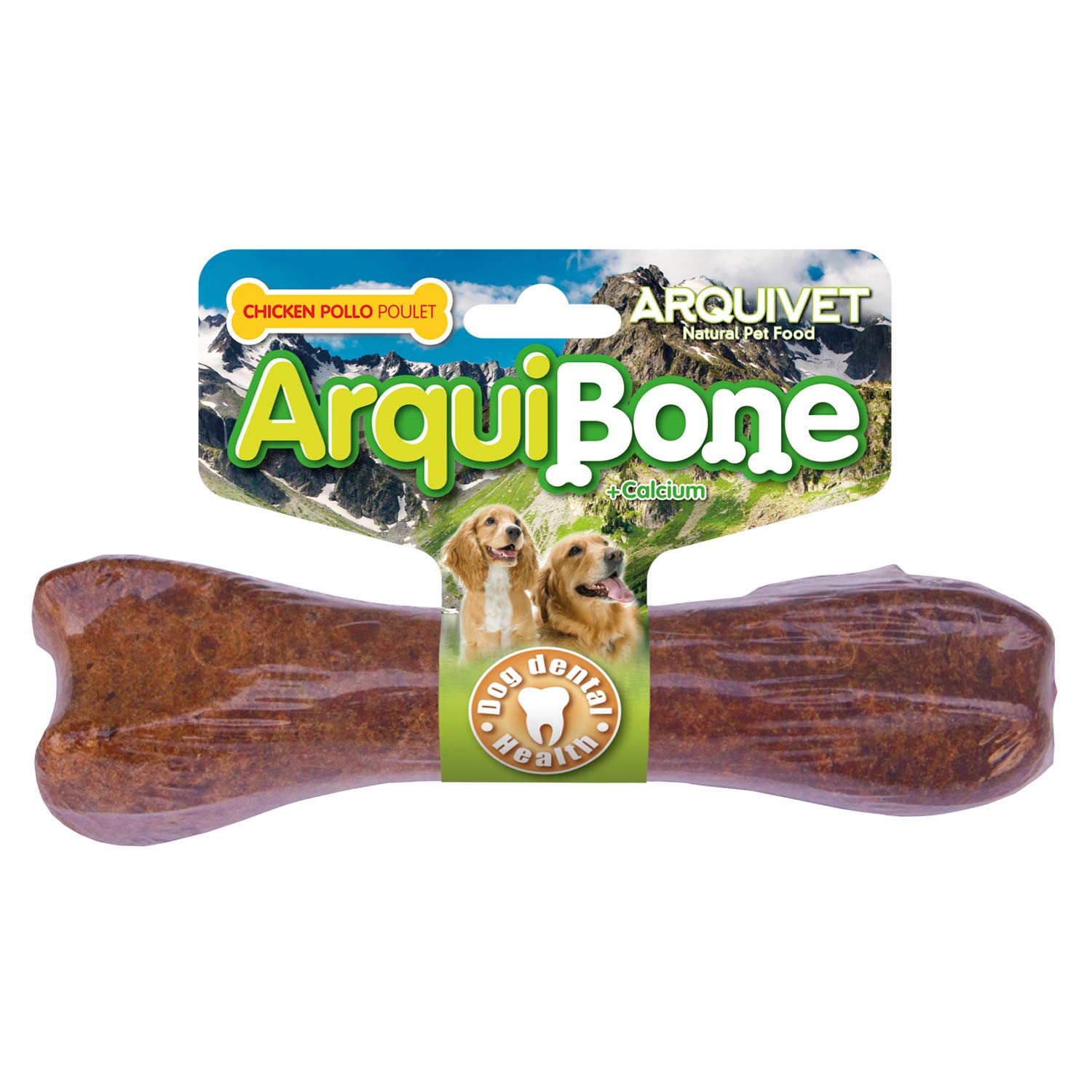 ARQUIVET Arquibone Bœuf 12,5 cm - 95 g - Grand os pour Chien - Snack Naturel pour Chiens - os à mâcher - Aliment complémentaire pour Chiens
