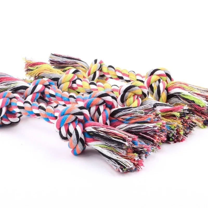 Jouets à nœuds colorés pour chiot - résistants
