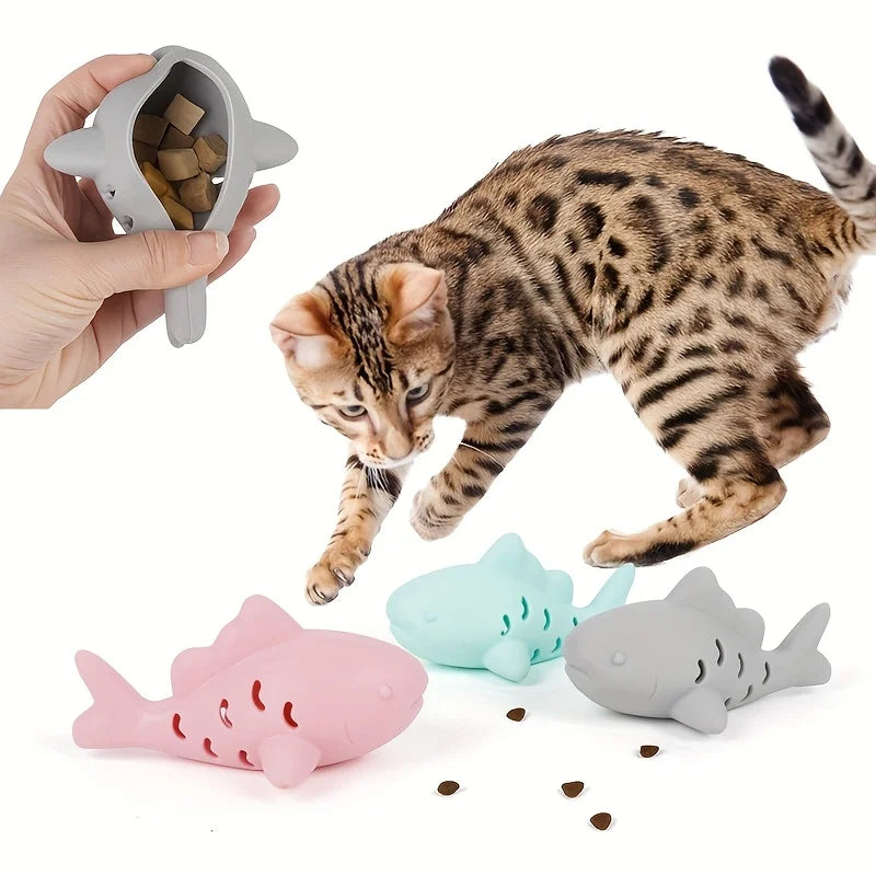 Jouet à mâcher en silicone distributeur de friandises - design poisson
