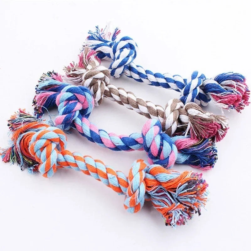 Jouets à nœuds colorés pour chiot - résistants