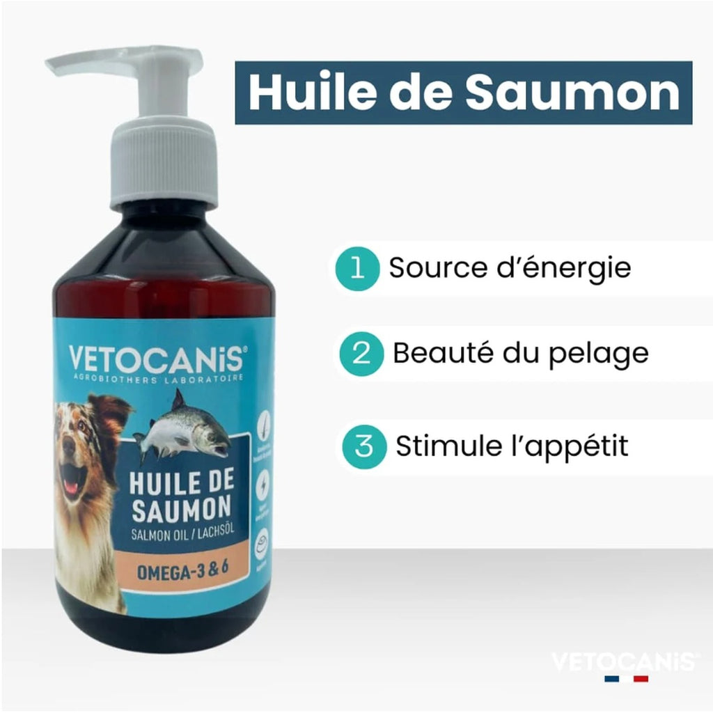 Lachsöl für Hunde und Katzen – Vetocanis