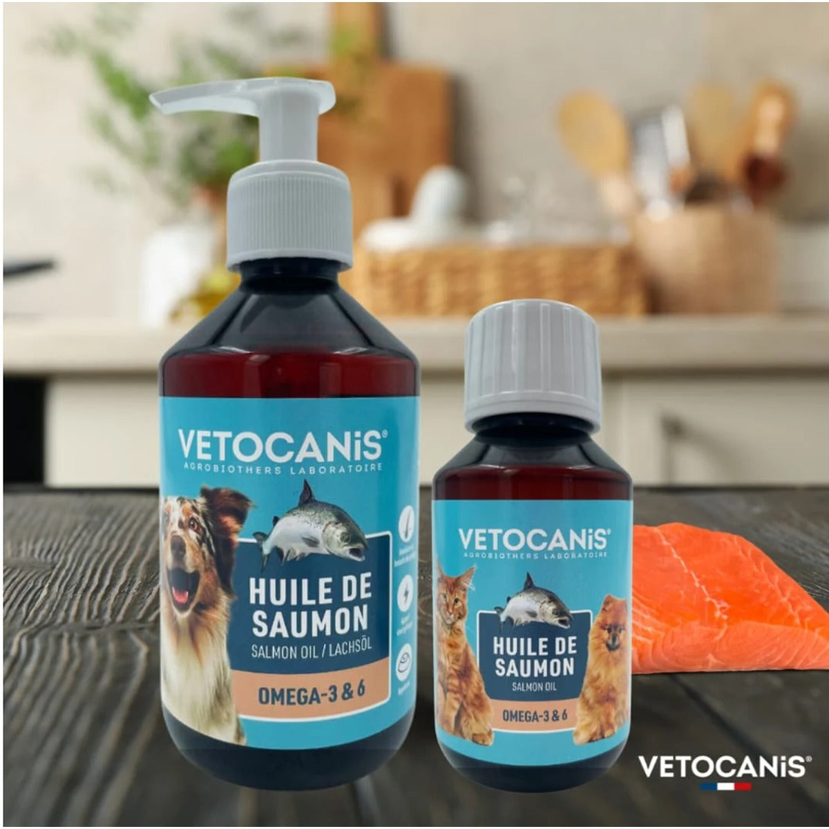 Lachsöl für Hunde und Katzen – Vetocanis