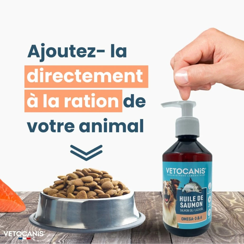 Lachsöl für Hunde und Katzen – Vetocanis